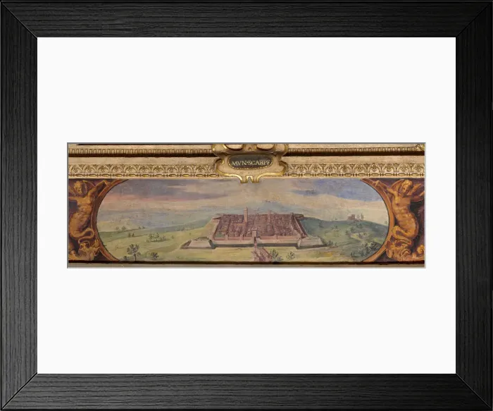 Framed Print : View of Scarperia, 1557-1558. Artist: Vasari, Giorgio (1511-1574)