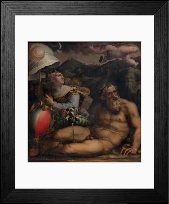 Framed Print : Allegory of Fiesole, 1563-1565. Artist: Vasari, Giorgio (1511-1574) Framed Print : Allegory of Fiesole, 1563-1565. Artist: Vasari, Giorgio (1511-1574)