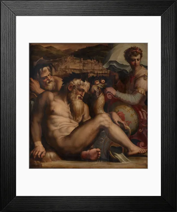 Framed Print : Allegory of Pescia, 1563-1565. Artist: Vasari, Giorgio (1511-1574) Framed Print : Allegory of Pescia, 1563-1565. Artist: Vasari, Giorgio (1511-1574)