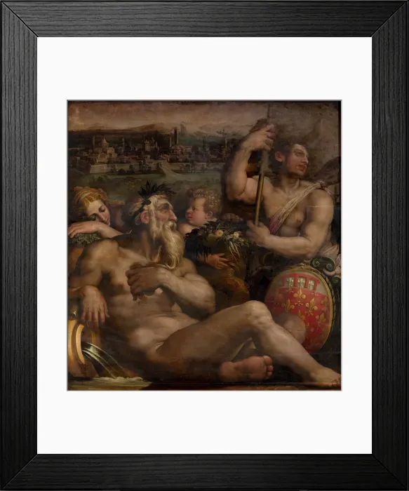 Framed Print : Allegory of Prato, 1563-1565. Artist: Vasari, Giorgio (1511-1574) Framed Print : Allegory of Prato, 1563-1565. Artist: Vasari, Giorgio (1511-1574)