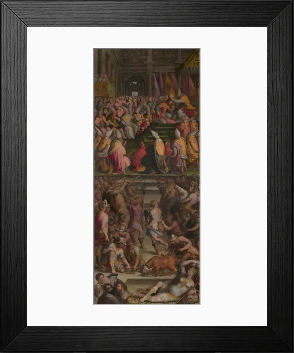 Framed Print : Pope Clement VII crowned Charles V in Bologna, 1556-1562. Artist: Vasari, Giorgio (1511-1574) Framed Print : Pope Clement VII crowned Charles V in Bologna, 1556-1562. Artist: Vasari, Giorgio (1511-1574)