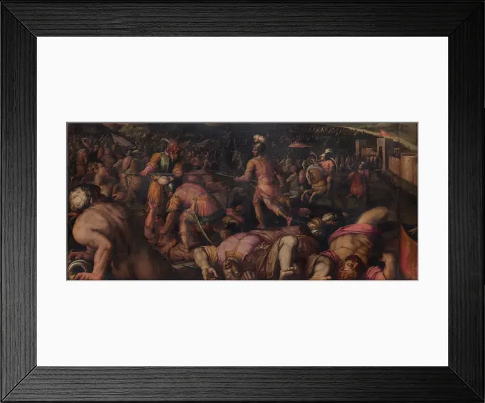 Framed Print : The Battle against Radagaisus at Faesulae in 406, 1563-1565. Artist: Vasari, Giorgio (1511-1574) Framed Print : The Battle against Radagaisus at Faesulae in 406, 1563-1565. Artist: Vasari, Giorgio (1511-1574)