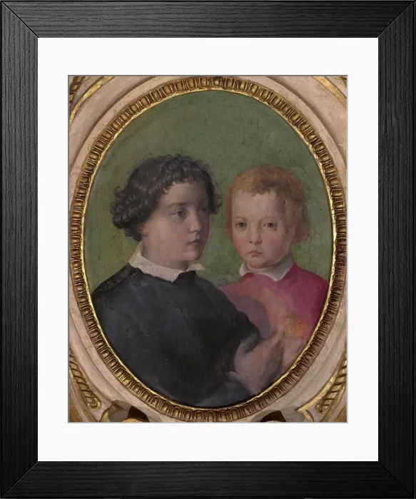 Framed Print : Giovanni and Garzia de Medici, 1556-1558. Artist: Vasari, Giorgio (1511-1574) Framed Print : Giovanni and Garzia de Medici, 1556-1558. Artist: Vasari, Giorgio (1511-1574)