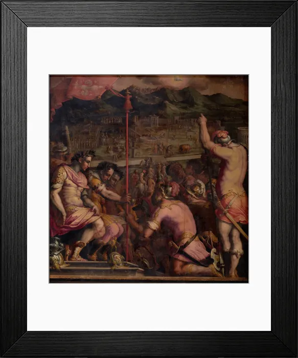 Framed Print : Foundation of Florentia, a Roman settlement, 1563-1565. Artist: Vasari, Giorgio (1511-1574) Framed Print : Foundation of Florentia, a Roman settlement, 1563-1565. Artist: Vasari, Giorgio (1511-1574)