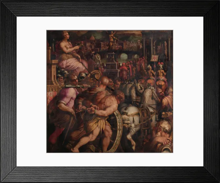 Framed Print : Triumph after the victory of Pisa, 1563-1565. Artist: Vasari, Giorgio (1511-1574) Framed Print : Triumph after the victory of Pisa, 1563-1565. Artist: Vasari, Giorgio (1511-1574)