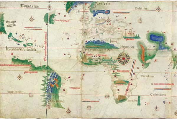 The Cantino planisphere, 1502. Artist: Anonymous master