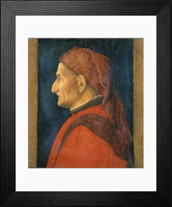 Framed Print : Portrait of a Man, 1450. Artist: Mantegna, Andrea (1431-1506) Framed Print : Portrait of a Man, 1450. Artist: Mantegna, Andrea (1431-1506)