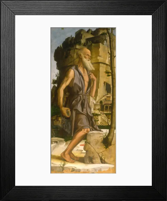Framed Print : Saint Jerome, 1482. Artist: Montagna, Bartolomeo (1449-1523) Framed Print : Saint Jerome, 1482. Artist: Montagna, Bartolomeo (1449-1523)
