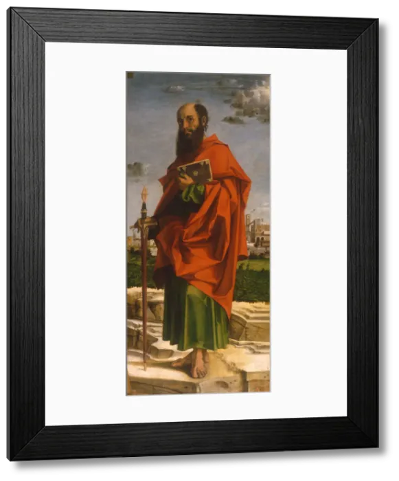 Framed Print : Saint Paul, 1482. Artist: Montagna, Bartolomeo (1449-1523) Framed Print : Saint Paul, 1482. Artist: Montagna, Bartolomeo (1449-1523)