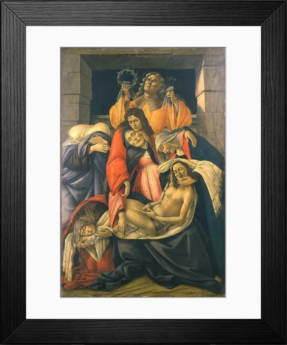 Framed Print : The Lamentation over the Dead Christ, 1495-1500. Artist: Botticelli, Sandro (1445-1510) Framed Print : The Lamentation over the Dead Christ, 1495-1500. Artist: Botticelli, Sandro (1445-1510)