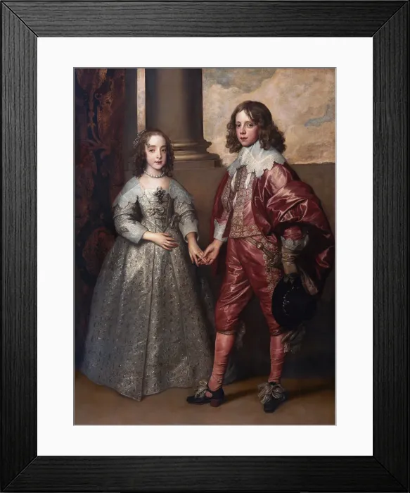 Framed Print : William II, Prince of Orange, and his Bride, Mary Henrietta Stuart, First third of 17th cen Artist: Dyck, Sir Anthony van (1599-1641) Framed Print : William II, Prince of Orange, and his Bride, Mary Henrietta Stuart, First third of 17th cen Artist: Dyck, Sir Anthony van (1599-1641)