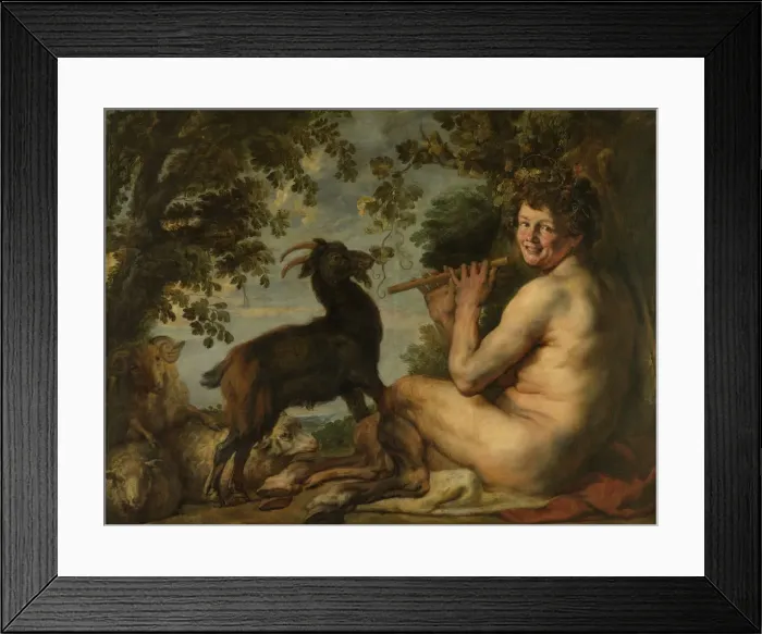 Framed Print : Satyr, 1630-1640. Artist: Jordaens, Jacob (1593-1678) Framed Print : Satyr, 1630-1640. Artist: Jordaens, Jacob (1593-1678)