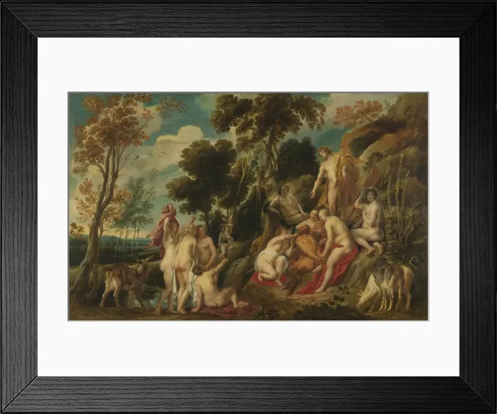 Framed Print : Marsyas ill-treated by the muses, 1630-1640. Artist: Jordaens, Jacob (1593-1678) Framed Print : Marsyas ill-treated by the muses, 1630-1640. Artist: Jordaens, Jacob (1593-1678)