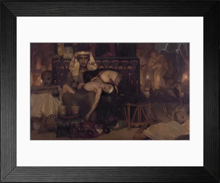 Framed Print : Death of the Pharaohs Firstborn Son, 1872. Artist: Alma-Tadema, Sir Lawrence (1836-1912) Framed Print : Death of the Pharaohs Firstborn Son, 1872. Artist: Alma-Tadema, Sir Lawrence (1836-1912)