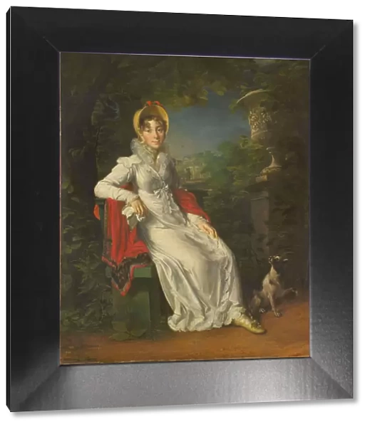 Caroline Bonaparte (1782-1839), Queen of Naples and Sicily, in the Bois de Boulogne, 1820-1830. Artist: Gerard, Francois Pascal Simon (1770-1837)