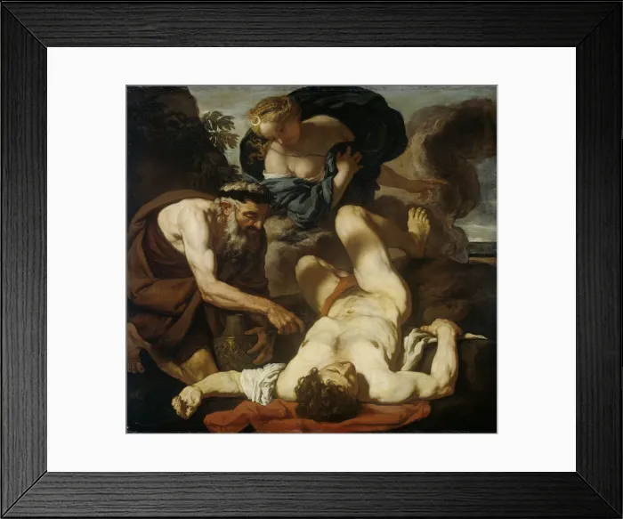 Framed Print : Selene and Endymion (The Death of Orion), 1660s-1670s. Artist: Loth, Johann Karl (1632-1698) Framed Print : Selene and Endymion (The Death of Orion), 1660s-1670s. Artist: Loth, Johann Karl (1632-1698)