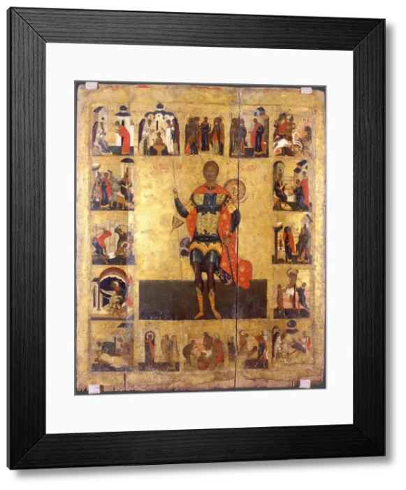 Framed Print : Saint Nicetas the Goth, 16th century. Artist: Russian icon Framed Print : Saint Nicetas the Goth, 16th century. Artist: Russian icon