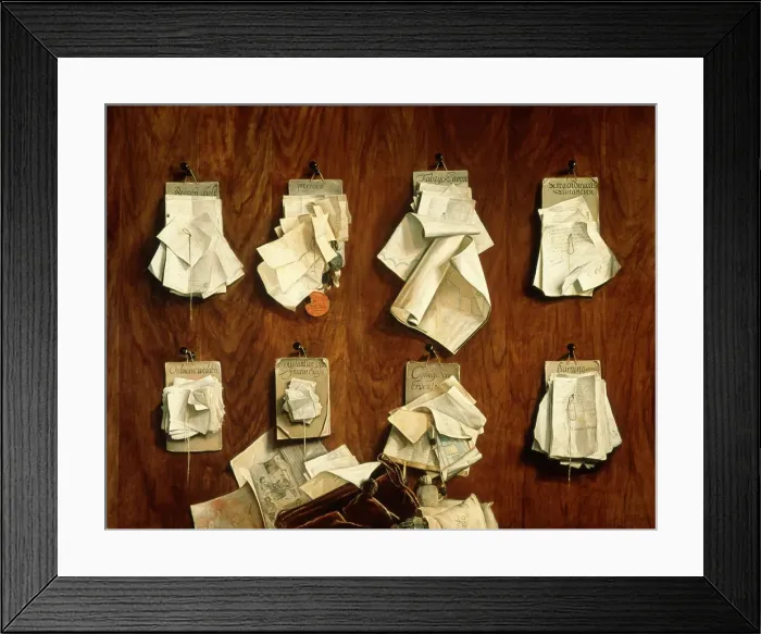 Framed Print : Treasury Papers and Documents, 1656. Artist: Brise, Cornelis (ca 1622-ca 1670) Framed Print : Treasury Papers and Documents, 1656. Artist: Brise, Cornelis (ca 1622-ca 1670)