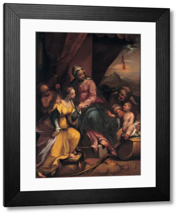 Framed Print : The Mystical Marriage of Saint Catherine, 1590. Artist: Calvaert, Denys (ca 1540-1619) Framed Print : The Mystical Marriage of Saint Catherine, 1590. Artist: Calvaert, Denys (ca 1540-1619)