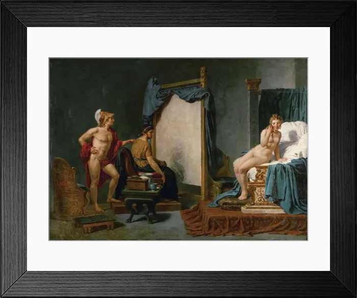 Framed Print : Apelles Painting Campaspe in the Presence of Alexander the Great. Artist: David, Jacques Louis (1748-1825) Framed Print : Apelles Painting Campaspe in the Presence of Alexander the Great. Artist: David, Jacques Louis (1748-1825)