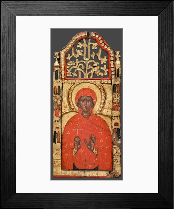 Framed Print : Saint Margaret, 17th century. Artist: Anonymous Framed Print : Saint Margaret, 17th century. Artist: Anonymous