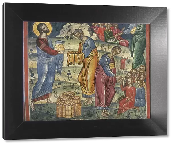 The Miracle of the Five Loaves and Two Fishes, 16th century. Artist: Byzantine Master