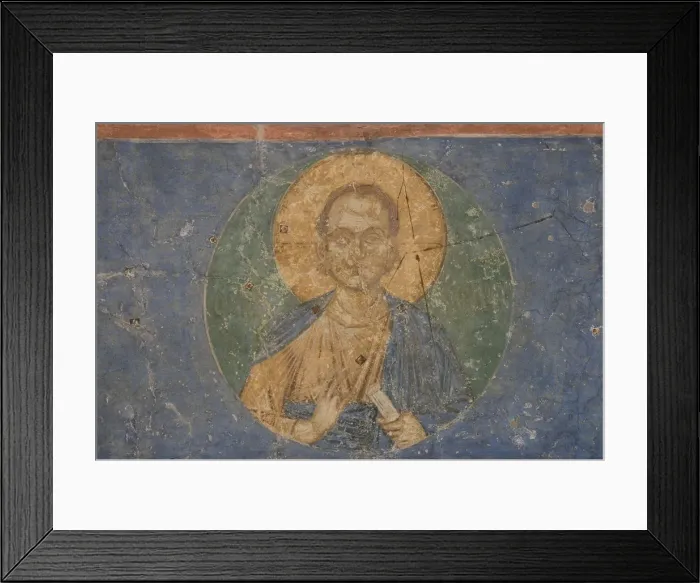 Framed Print : Christ Emmanuel, 12th century. Artist: Ancient Russian frescos Framed Print : Christ Emmanuel, 12th century. Artist: Ancient Russian frescos