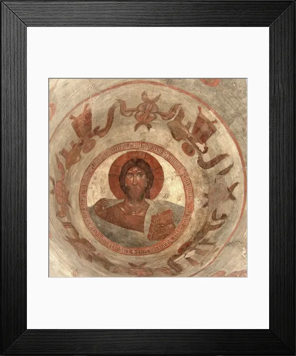 Framed Print : Salvator Mundi (Saviour of the World), 1378. Artist: Theophanes the Greek (ca. 1340-ca. 1410) Framed Print : Salvator Mundi (Saviour of the World), 1378. Artist: Theophanes the Greek (ca. 1340-ca. 1410)