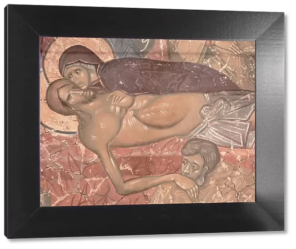 The Entombment of Christ, ca 1380. Artist: Ancient Russian frescos