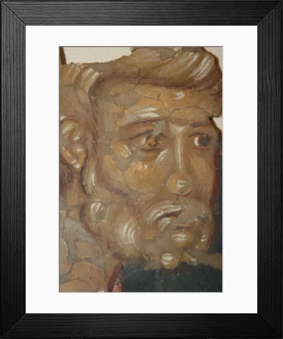 Framed Print : Peter the Apostle, 14th century. Artist: Ancient Russian frescos Framed Print : Peter the Apostle, 14th century. Artist: Ancient Russian frescos