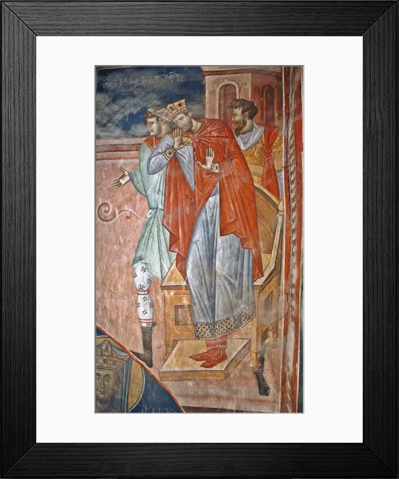 Framed Print : Diocletian, 14th century. Artist: Master Gerasime (active 14th century) Framed Print : Diocletian, 14th century. Artist: Master Gerasime (active 14th century)
