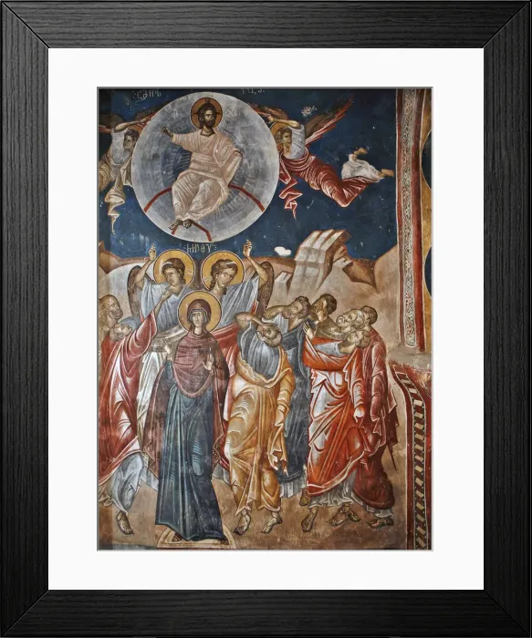 Framed Print : The Resurrection, 14th century. Artist: Master Gerasime (active 14th century) Framed Print : The Resurrection, 14th century. Artist: Master Gerasime (active 14th century)