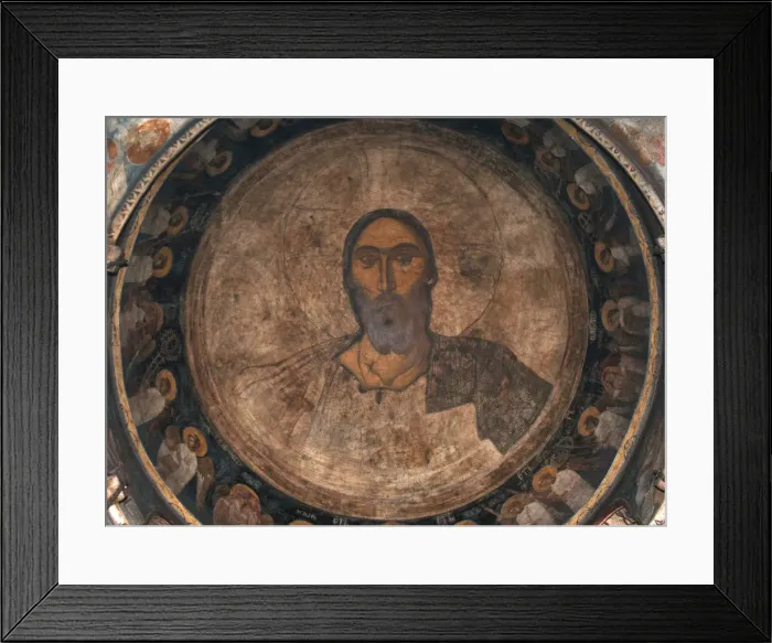 Framed Print : Christ Pantocrator, ca 1350. Artist: Anonymous Framed Print : Christ Pantocrator, ca 1350. Artist: Anonymous