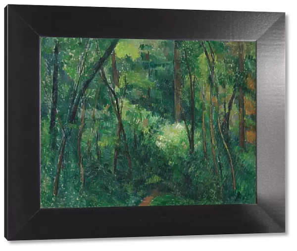 Interior of a forest, ca 1885. Artist: Cezanne, Paul (1839-1906)
