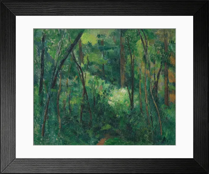 Framed Print : Interior of a forest, ca 1885. Artist: Cezanne, Paul (1839-1906) Framed Print : Interior of a forest, ca 1885. Artist: Cezanne, Paul (1839-1906)