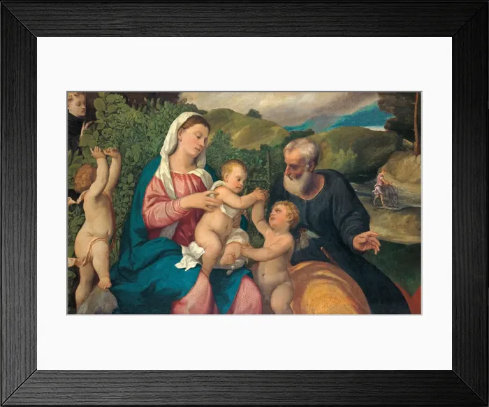 Framed Print : Rest on the Flight into Egypt, 1520s. Artist: Veronese (de Pitati), Bonifacio (1487-1553) Framed Print : Rest on the Flight into Egypt, 1520s. Artist: Veronese (de Pitati), Bonifacio (1487-1553)