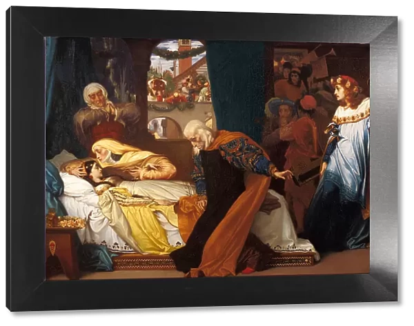 The feigned death of Juliet, 1856-1858. Artist: Leighton, Frederic, 1st Baron Leighton (1830-1896)