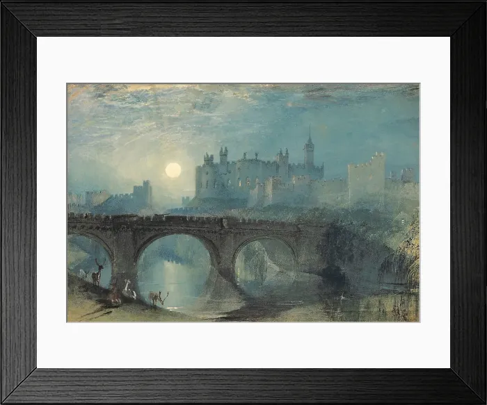 Framed Print : Alnwick Castle, c. 1829. Artist: Turner, Joseph Mallord William (1775-1851) Framed Print : Alnwick Castle, c. 1829. Artist: Turner, Joseph Mallord William (1775-1851)