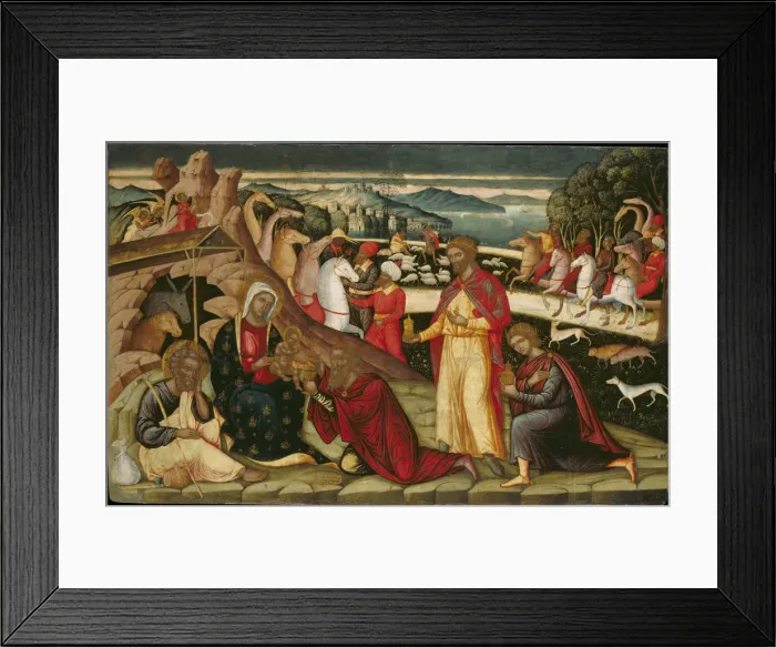 Framed Print : The Adoration of the Magi, c. 1525. Artist: Permeniatis, Ioannis (1501-1550) Framed Print : The Adoration of the Magi, c. 1525. Artist: Permeniatis, Ioannis (1501-1550)