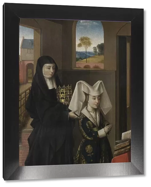 Isabel of Portugal with Saint Elizabeth, 1457-1460. Artist: Christus, Petrus (1410  /  20-1475  /  76)