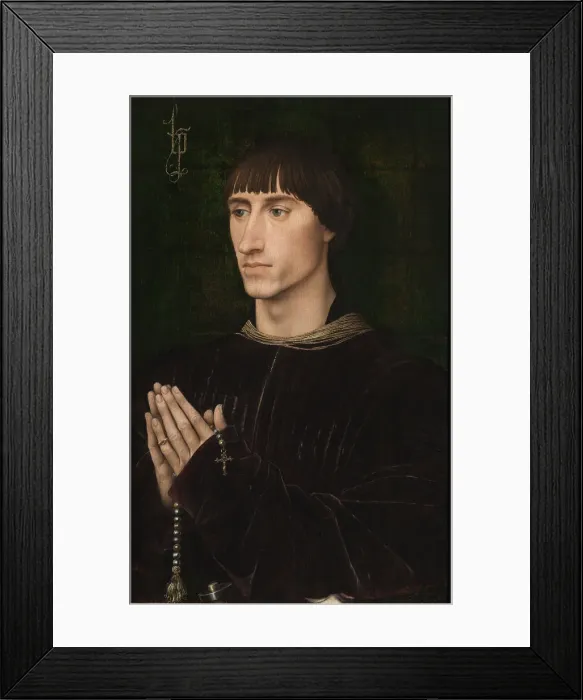 Framed Print : Portrait of Philip I de Croy (1435?1511), ca 1460. Artist: Weyden, Rogier, van der (ca. 1399-1464) Framed Print : Portrait of Philip I de Croy (1435?1511), ca 1460. Artist: Weyden, Rogier, van der (ca. 1399-1464)
