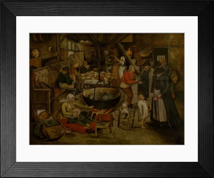 Framed Print : Visit to the Peasants, First third of 17th cen Artist: Brueghel, Pieter, the Younger (1564-1638) Framed Print : Visit to the Peasants, First third of 17th cen Artist: Brueghel, Pieter, the Younger (1564-1638)