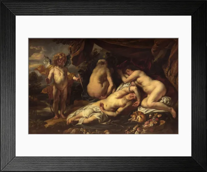 Framed Print : Amor and Psyche. Artist: Jordaens, Jacob (1593-1678) Framed Print : Amor and Psyche. Artist: Jordaens, Jacob (1593-1678)