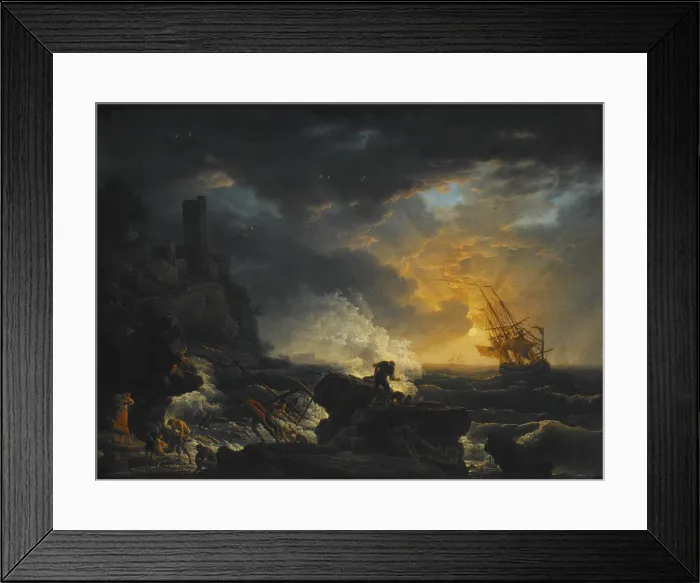 Framed Print : Shipwreck, Second Half of the 18th cen Artist: Vernet, Claude Joseph (1714-1789) Framed Print : Shipwreck, Second Half of the 18th cen Artist: Vernet, Claude Joseph (1714-1789)