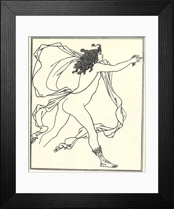 Framed Print : Apollo pursuing Daphne, 1896. Artist: Beardsley, Aubrey (1872?1898) Framed Print : Apollo pursuing Daphne, 1896. Artist: Beardsley, Aubrey (1872?1898)