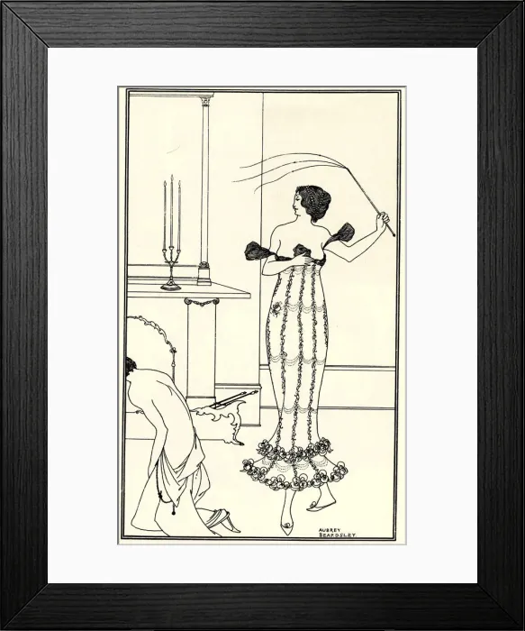 Framed Print : Full and True Account of the Wonderful Mission of Earl Lavender by J. Davidson (frontispiece), 1895. Artist: Beardsley, Aubrey (1872?1898) Framed Print : Full and True Account of the Wonderful Mission of Earl Lavender by J. Davidson (frontispiece), 1895. Artist: Beardsley, Aubrey (1872?1898)