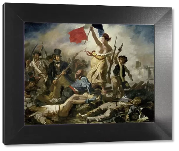Liberty Leading the People, 1830. Artist: Delacroix, Eugene (1798-1863)