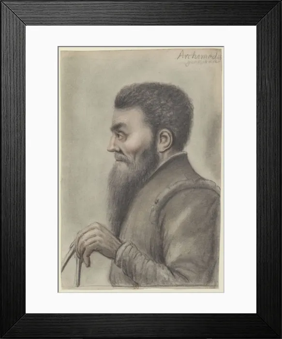 Framed Print : Archimedes, Between 1601 and 1641. Artist: Lagneau, Nicolas (ca 1590-1666)