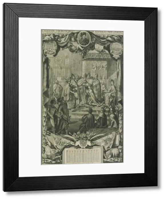 Framed Print : Coronation of Stanislaw I Leszczynski in 1705, 1706. Artist: Anonymous Framed Print : Coronation of Stanislaw I Leszczynski in 1705, 1706. Artist: Anonymous