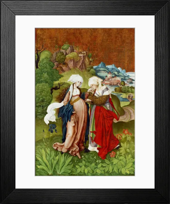 Framed Print : The Visitation, 1506. Artist: Master M. S. (active Early 16th cen. ) Framed Print : The Visitation, 1506. Artist: Master M. S. (active Early 16th cen. )